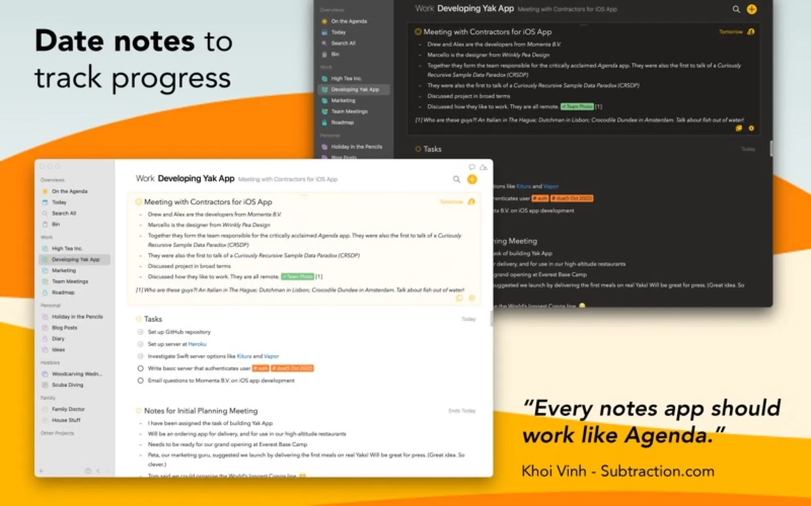 Agenda screenshot 2 of 4