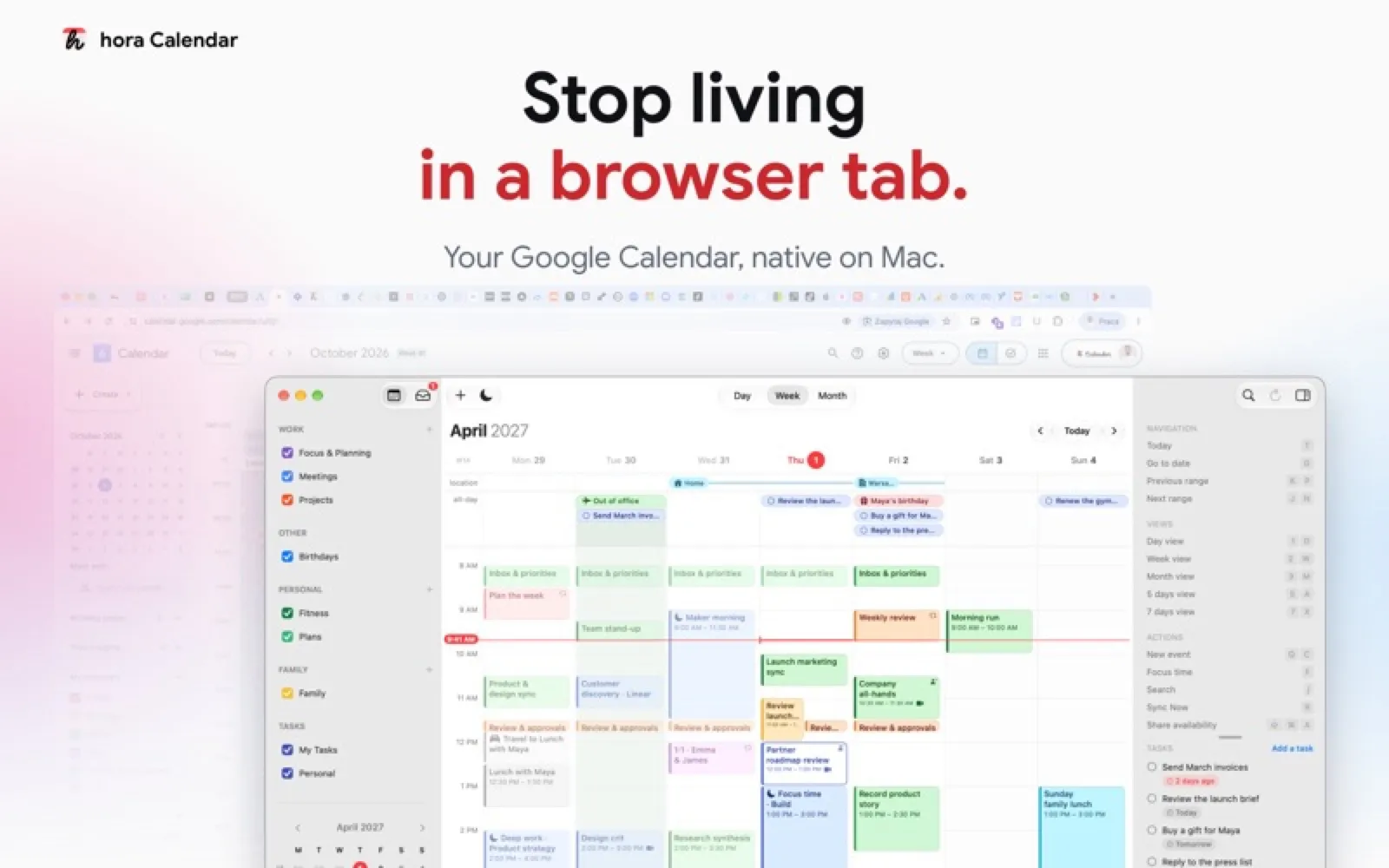 hora Calendar screenshot 1 of 4